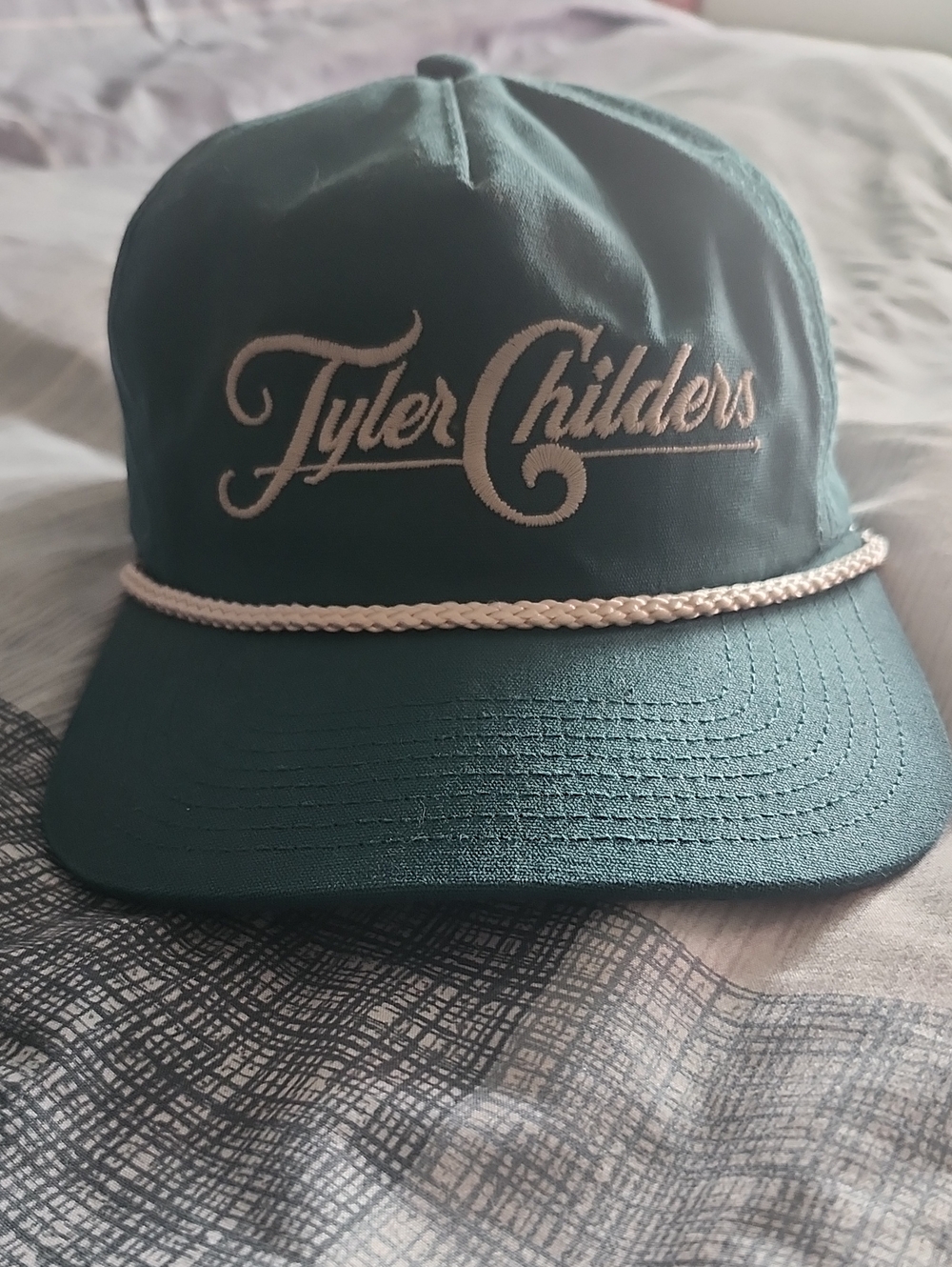 Adult Tyler Childers Teal Rope-Trim Cap